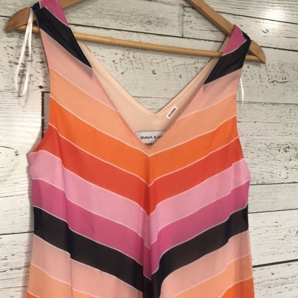 Nwt Emma & Michele striped flowy maxi dress S - Picture 2 of 10